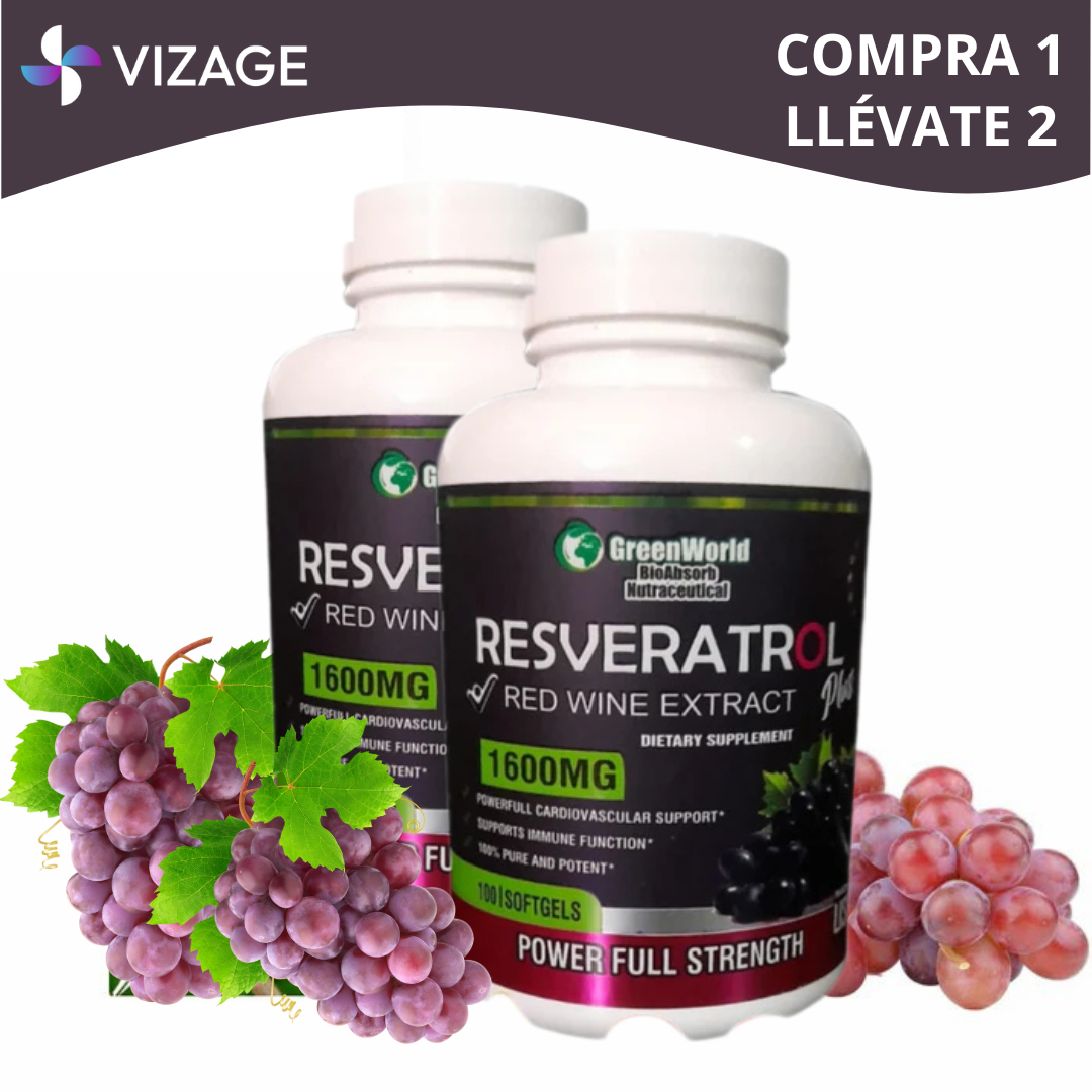 ÚLTIMO DÍA DE PROMOCIÓN - Resveratrol Lanzamiento Compra 1 llévate 2