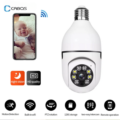 Camara Bombillo De Seguridad 360° - Último día de la oferta 35% OFF