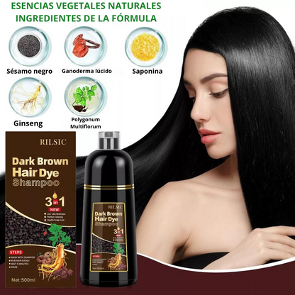 EL ÚNICO 3 EN 1 - Limpia, Alisa y Colorea el Cabello - HAIR DYE 500ml - SOLO HOY 40%OFF