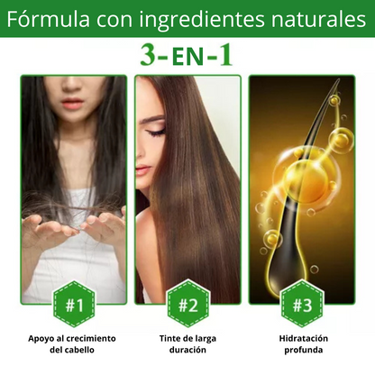 EL ÚNICO 3 EN 1 - Limpia, Alisa y Colorea el Cabello - HAIR DYE 500ml - SOLO HOY 40%OFF