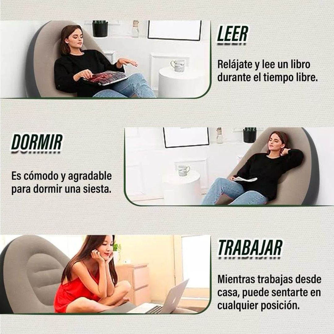 30% Off SOLO HOY - Compra SILLÓN INFLABLE PORTATIL